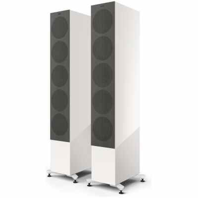 KEF R11 Meta - HiFi Floorstanding Speakers - White Gloss