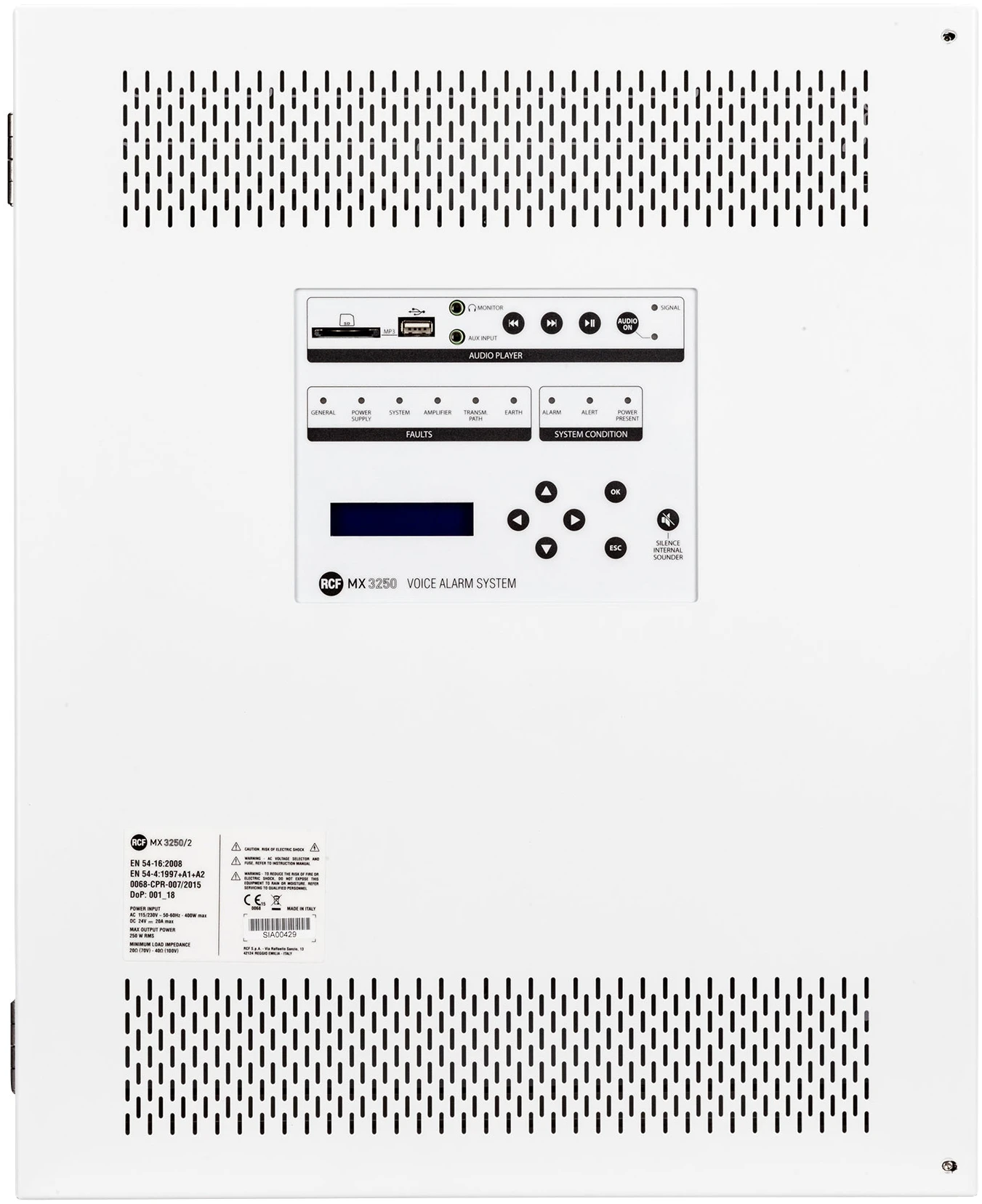 RCF MX 3250/6 Amplified Master Unit - White RCF MX 3250/6 Amplified Master Unit - White