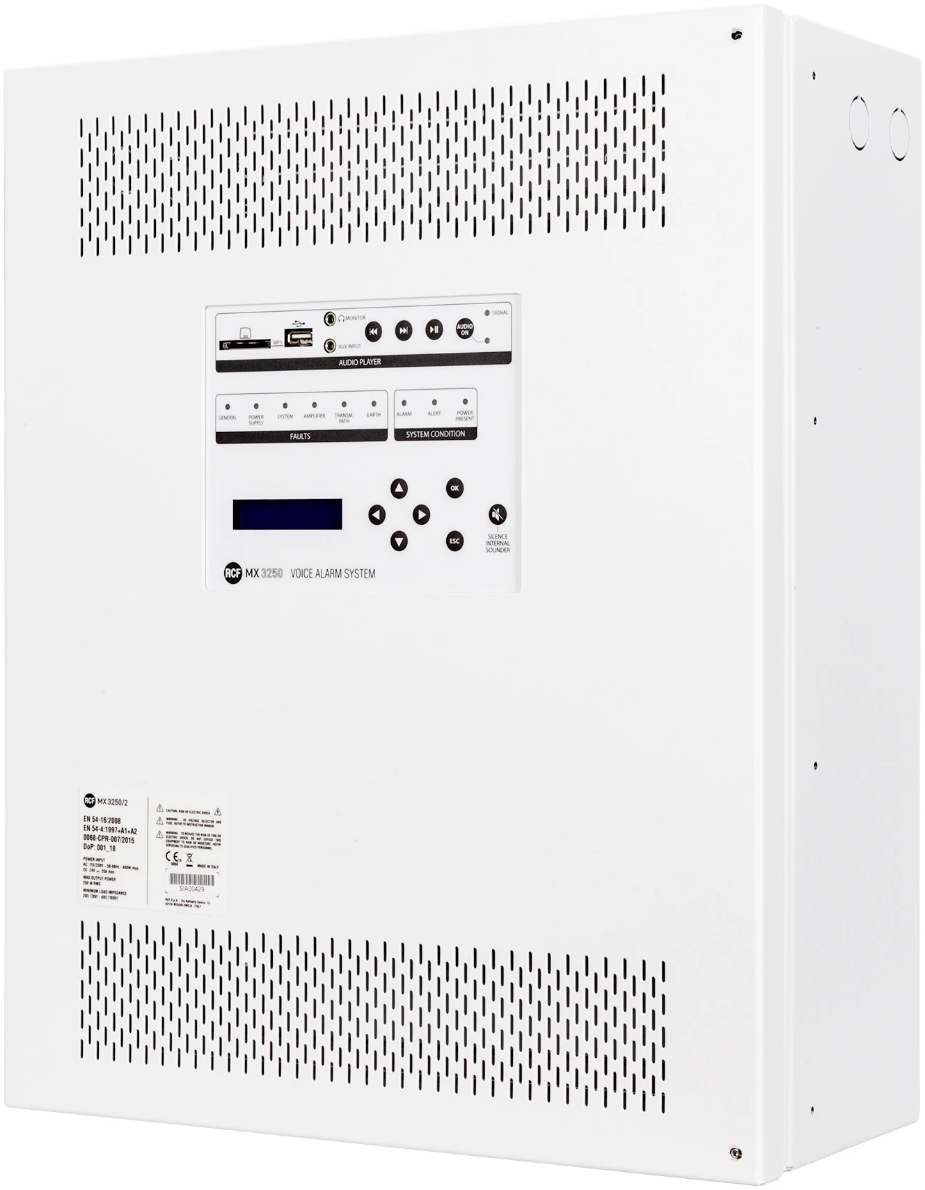 RCF MX 3250/6 Amplified Master Unit - White RCF MX 3250/6 Amplified Master Unit - White