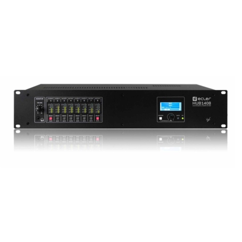 Ecler HUB1408 14x8 DSP Audio Zoner Processor Ecler HUB1408 14x8 DSP Audio Zoner Processor