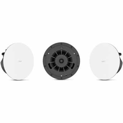 QSC AD-C4T-LPZB-WH 4.5" Low-Profile Ceiling Loudspeaker 2-Way, Zero-Bezel, White (Pair)