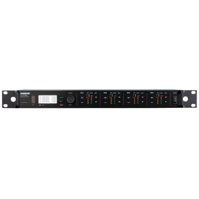 Shure ULXD4QUK=-G51 ULX-D Quad Digital Wireless Receiver - G51 Band (470 - 534 MHz)