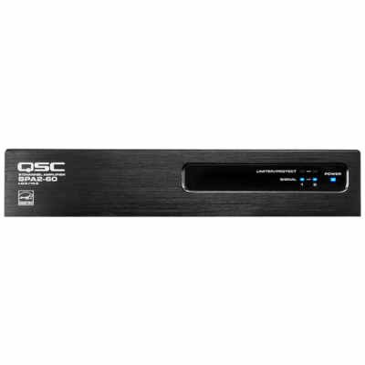 QSC SPA2-60 2x30W Power Amplifier Energy Efficient Class-D Amp, 2-Channel