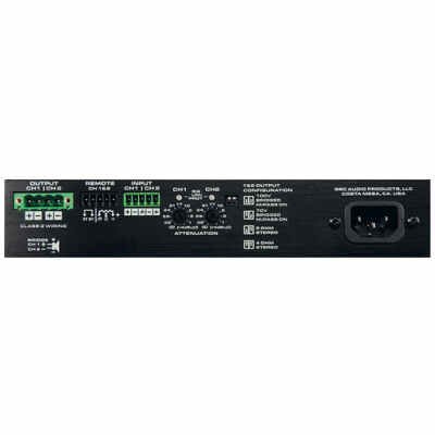 QSC SPA2-60 2x30W Power Amplifier Energy Efficient Class-D Amp, 2-Channel