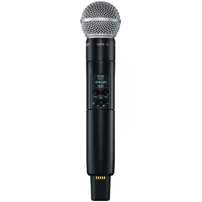 Shure SLXD2/SM58-G59 Wireless Handheld Microphone Transmitter with SM58 Mic, G59 Band (470-514 MHz) Shure SLXD2/SM58-G59 Wireless Handheld Microphone Transmitter with SM58 Mic, G59 Band (470-514 MHz)