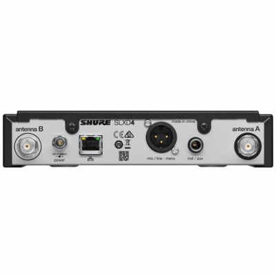 Shure SLXD4 Digital Wireless Receiver G59 Band (470-514 MHz)