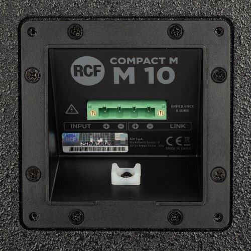 RCF COMPACT M 10 Passive 2-Way Speaker - Black RCF COMPACT M 10 Passive 2-Way Speaker - Black