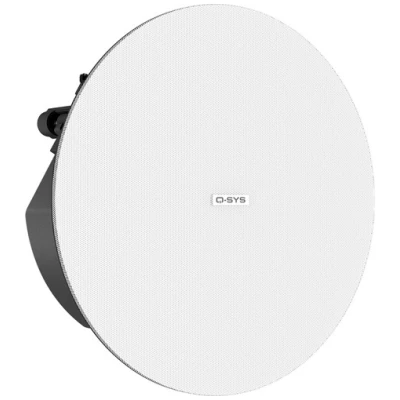 QSC AD-C4T-LPZB-WH 4.5" Low-Profile Ceiling Loudspeaker 2-Way, Zero-Bezel, White (Pair)