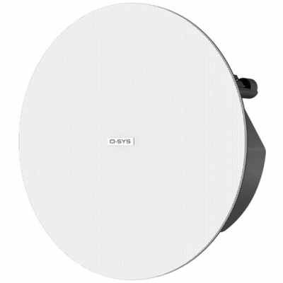 QSC AD-C4T-LPZB-WH 4.5" Low-Profile Ceiling Loudspeaker 2-Way, Zero-Bezel, White (Pair)