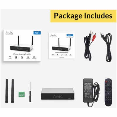 Arylic A30+ 2-Channel Mini Amp 30W x 2 WiFi Audio Streaming Amplifier