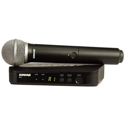 Shure BLX24 Vocal System with PG58 H8E Frequency Band, Wireless Handheld Mic