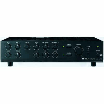 TOA A-1724 Mixer Power Amplifier 240W 5-Channel Mixer Amp for Paging & BGM Systems