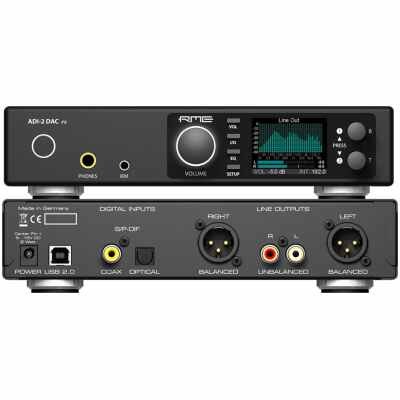 RME ADI-2 DAC FS Ultra-Fidelity DA Converter PCM/DSD 768 kHz Hi-Res Audio DAC with Headphone Amp & DSP