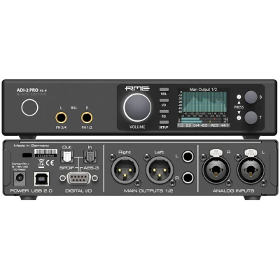 RME ADI-2 Pro FS R Black Edition High-End 2-Channel AD/DA Converter & USB Audio Interface with DSP, PCM/DSD Support RME ADI-2 Pro FS R Black Edition High-End 2-Channel AD/DA Converter & USB Audio Interface with DSP, PCM/DSD Support