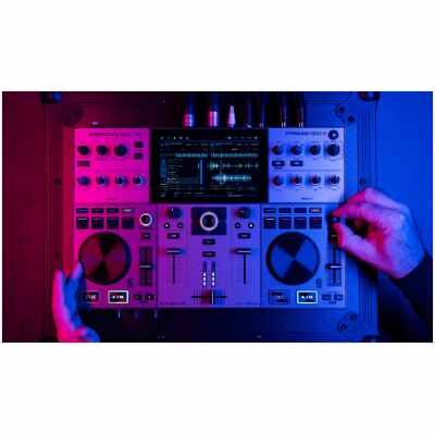 Denon DJ Prime GO+ Portable DJ Controller  Battery-Powered Standalone System with Wi-Fi & Streaming