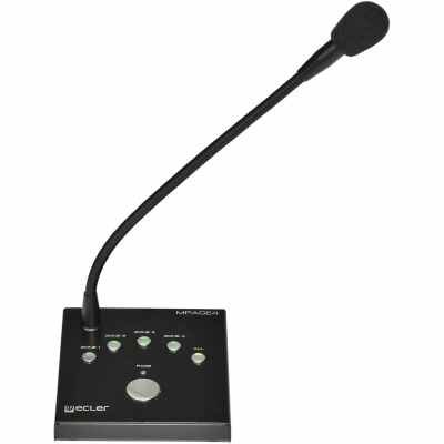 Ecler MPAGE4 Desktop 4-Zone Paging Console for AV and PA Installations