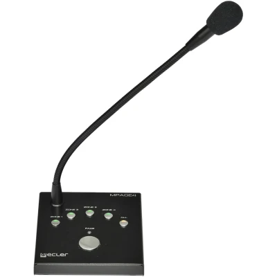 Ecler MPAGE4 Desktop 4-Zone Paging Console for AV and PA Installations Ecler MPAGE4 Desktop 4-Zone Paging Console for AV and PA Installations