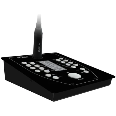 Ecler eMPAGE 16-Zone Paging Microphone Console with 20 E-Ink Keys and RJ45 Network Connection