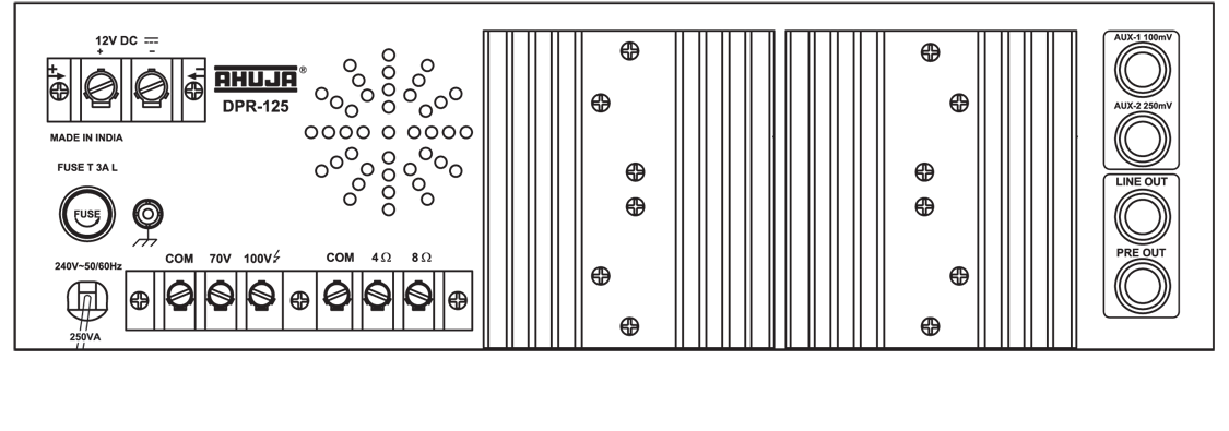 Ahuja DPR125 MP3 Recorder Player 125 Watts Amplifier Ahuja DPR125 MP3 Recorder Player 125 Watts Amplifier