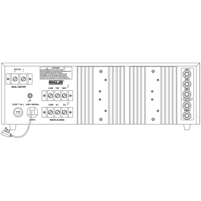 Ahuja SSA160DP USB-SB 5-Microphone 2-Aux Input Amplifier