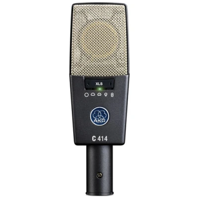 AKG C414 XLS Large Diaphragm Studio Microphone - Multi-Pattern Condenser for Universal Recording