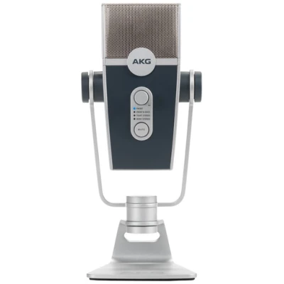 AKG Lyra Multi-Pattern USB Condenser Microphone - Studio-Quality Sound for Streaming, Podcasting & Recording