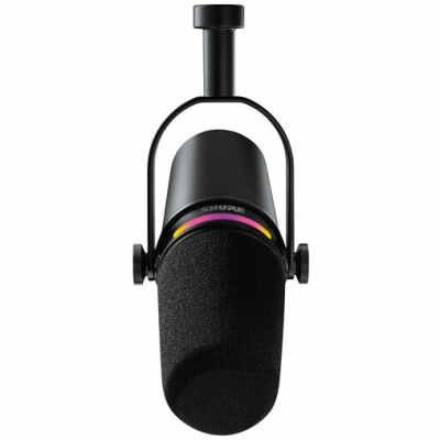 Shure MV7+ XLR/USB Podcast Microphone (Black) - Broadcast-Quality Sound