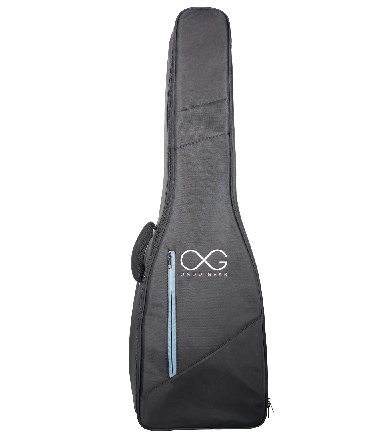ONDO GEAR Bass Guitar Gig Bag - 20mm Padding, Black Nylon, Plush Grey Interior ONDO GEAR Bass Guitar Gig Bag - 20mm Padding, Black Nylon, Plush Grey Interior