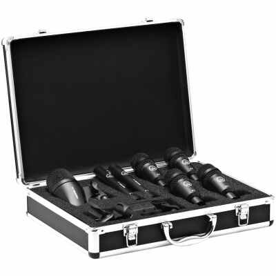 AKG Drumset Session 1 High-Performance 7-Piece Drum Microphone Kit (1 x P2, 2 x P17, 4 x P4)