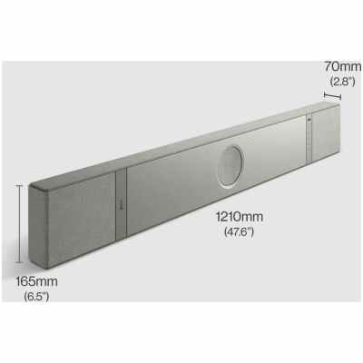 KEF XIO Soundbar - High-Performance All-in-One Wireless Speaker (Silver Grey)