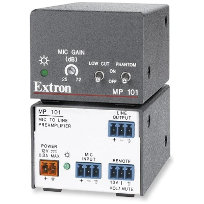 Extron MP 101 Microphone Preamplifier  Compact Mic Preamp with Phantom Power