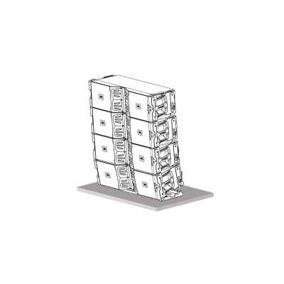 JBL VTX V20 BP - Universal Base Plate for VTX V20 Speaker Ground Stacking