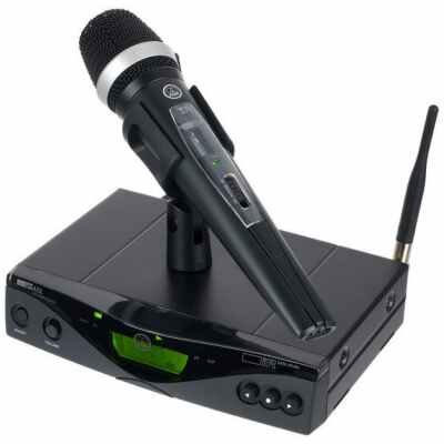 AKG WMS470 D5 Wireless Mic Set SR470 Receiver, HT470/D5 Handheld, 50mW Output, Rack Mount Kit Included