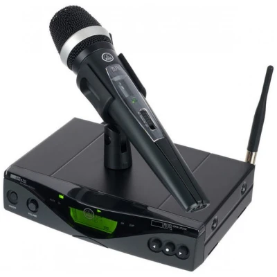 AKG WMS470 D5 Wireless Mic Set SR470 Receiver, HT470/D5 Handheld, 50mW Output, Rack Mount Kit Included AKG WMS470 D5 Wireless Mic Set SR470 Receiver, HT470/D5 Handheld, 50mW Output, Rack Mount Kit Included