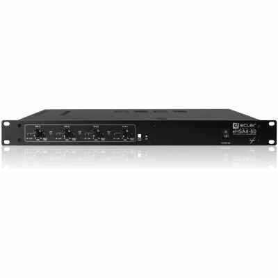 Ecler eHSA4 60 – 4 × 60 W Multichannel Drive, Class D, Fanless (4 Ω/8 Ω/70 V/100 V), 1U Rack Amplifier