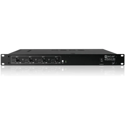 Ecler eHSA4 60 – 4 × 60 W Multichannel Drive, Class D, Fanless (4 Ω/8 Ω/70 V/100 V), 1U Rack Amplifier Ecler eHSA4 60 – 4 × 60 W Multichannel Drive, Class D, Fanless (4 Ω/8 Ω/70 V/100 V), 1U Rack Amplifier