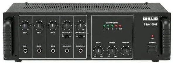 Ahuja SSA100M 5-Microphone 2-Aux Input Amplifier Ahuja SSA100M 5-Microphone 2-Aux Input Amplifier
