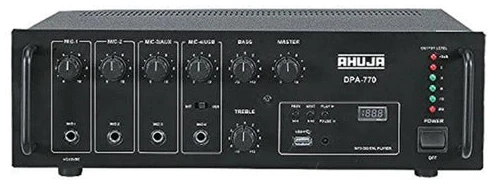 Ahuja DPA-770M Mixer Amplifier with Built-In Player -Powerful PA Audio Solution Ahuja DPA-770M Mixer Amplifier with Built-In Player -Powerful PA Audio Solution
