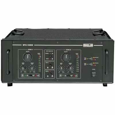 AHUJA BTZ20000 PA Amplifier 1000W+1000W RMS PA w/ 3 Inputs and Impedance/Voltage Output