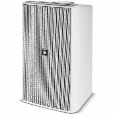 JBL Control 30 3-Way Indoor/Outdoor Loudspeaker  Single Speaker, Weather-Resistant PA System (White)