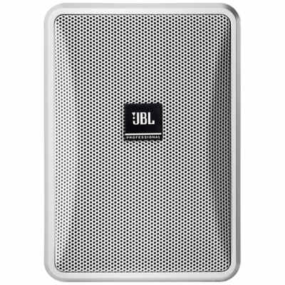 JBL Control 23-1 3" Two-Way Vented Loudspeaker - White | Indoor/Outdoor Speaker with InvisiBall® Mounting & U-Bracket Compatibility