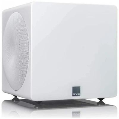 SVS 3000 Micro Sealed Subwoofer with Fully Active Dual 8" Drivers - Piano Gloss White