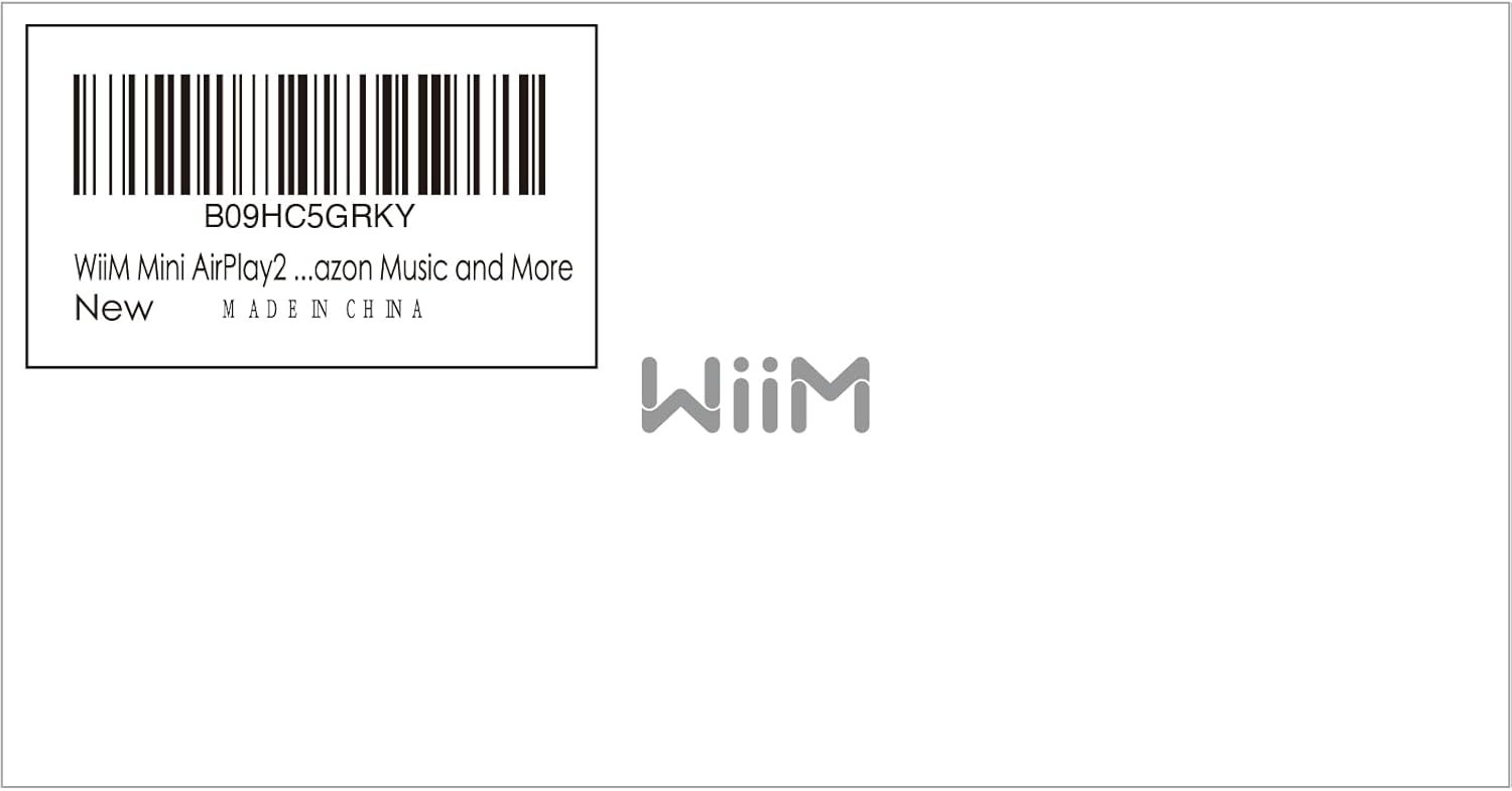 WiiM Mini AirPlay 2 Wireless Audio Streamer, Multiroom Stereo, Preamplifier, Works with Alexa and Siri Voice Assistants WiiM Mini AirPlay 2 Wireless Audio Streamer, Multiroom Stereo, Preamplifier, Works with Alexa and Siri Voice Assistants