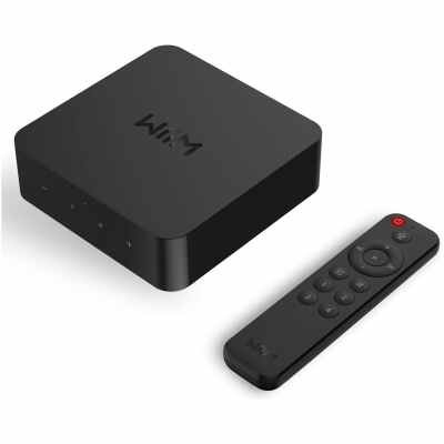 WiiM Pro Plus AirPlay 2 Receiver, Google Cast Audio, Multiroom Streamer with Premium AKM DAC, Voice Remote, Works with Alexa/Siri/Google