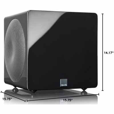 SVS 3000 Micro Sealed Subwoofer with Fully Active Dual 8" Drivers - Piano Gloss Black