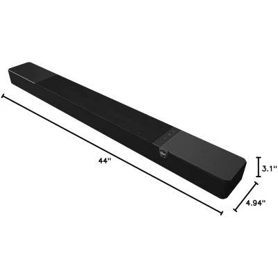 Klipsch Flexus CORE 200 3.1.2 Channel Powered by Onkyo Bluetooth Sound Bar with Dolby Atmos and Custom Tuned Bass - Black