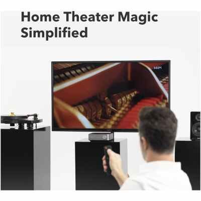 WiiM Amp: Multiroom Streaming Amplifier | Compatible with AirPlay, Google Cast, Alexa | HDMI - Space Gray
