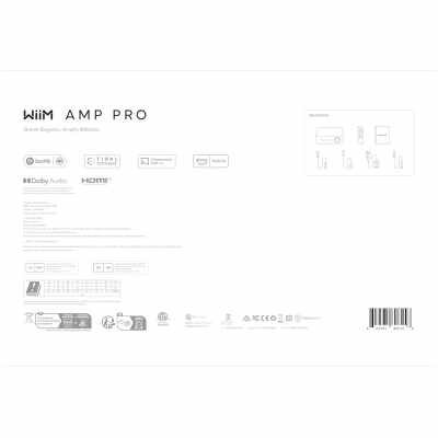 WiiM Amp Pro: Multiroom Streaming Amplifier | Compatible with Google Cast, Alexa | HDMI, Voice Control