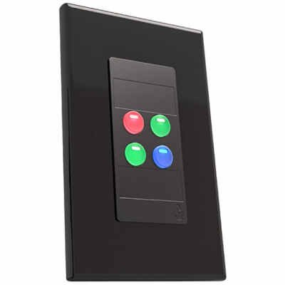 Allen & Heath IP4-BK-EU/X IP4 Wallplate Ctrl 4-Button PoE Black