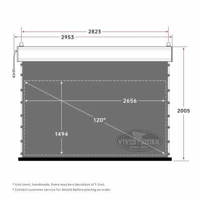 VIVIDSTORM VBMSLALR120H - 120" ALR Motorized Screen